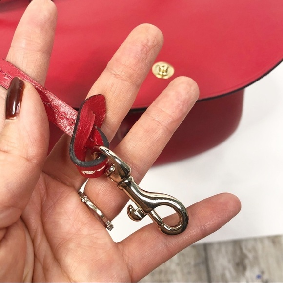 Dooney & Bourke Red Leather Happy Alto Crossbody - Picture 9 of 10